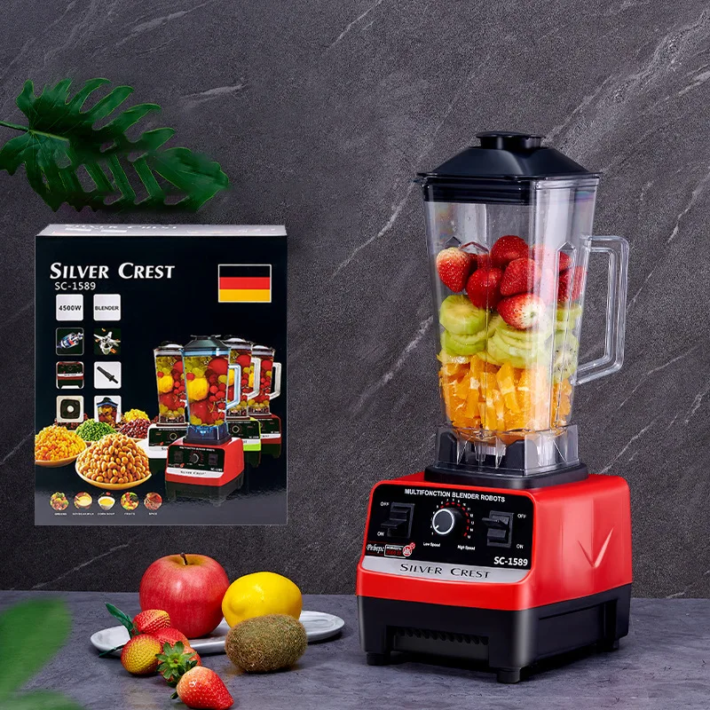 Hot Sale  Kitchen Multifunctional 4500W 2 in 1 and Juicer Mixer Silver Crown Electric mixer with variety of different plugs