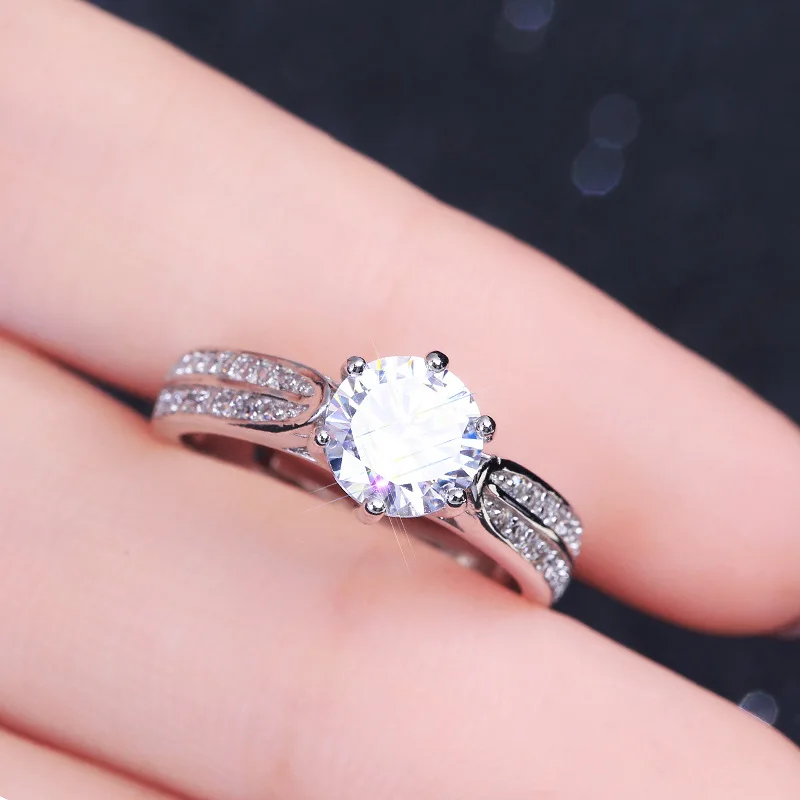 S925 sterling silver inlaid diamond ring Japanese and Korean personality hipster students fresh creative opening ring