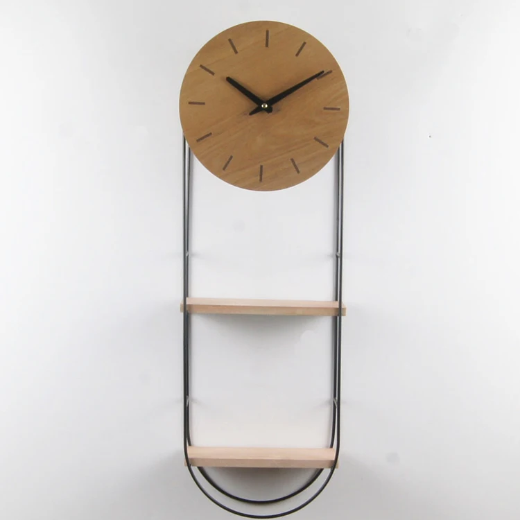 wall clock with two layers of panels