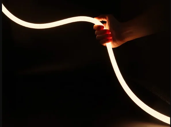 Трубка Водонепроницаемая IP65 круглая светодиодная неоновая гибкая лента Кремниевая 15 мм 22 диаметр 80 пикселей Ic1903 подсветка домашние инструменты