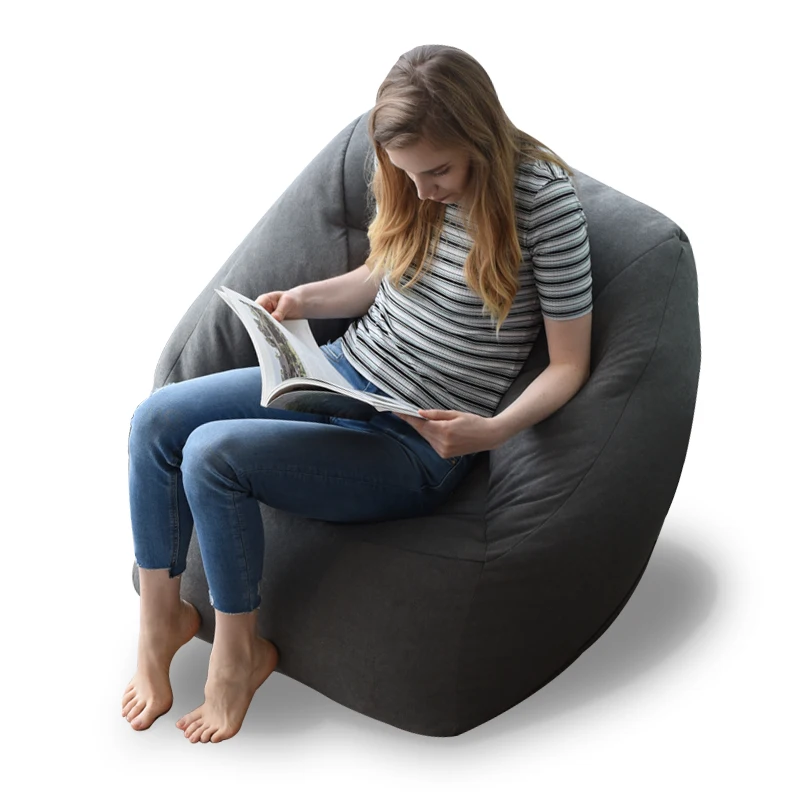 YJ Gaming Bean Bag Cover Armchairs Relax Lazy Sofa for Adults, Home Furniture Lazy Bean Bag Sofa Cover for Teens/Adults