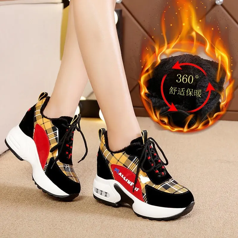 Platform wedge sneakers ladies shoes sneaker casual shoes women female shoes winter sneakers women tenis feminino Zapatos mujer