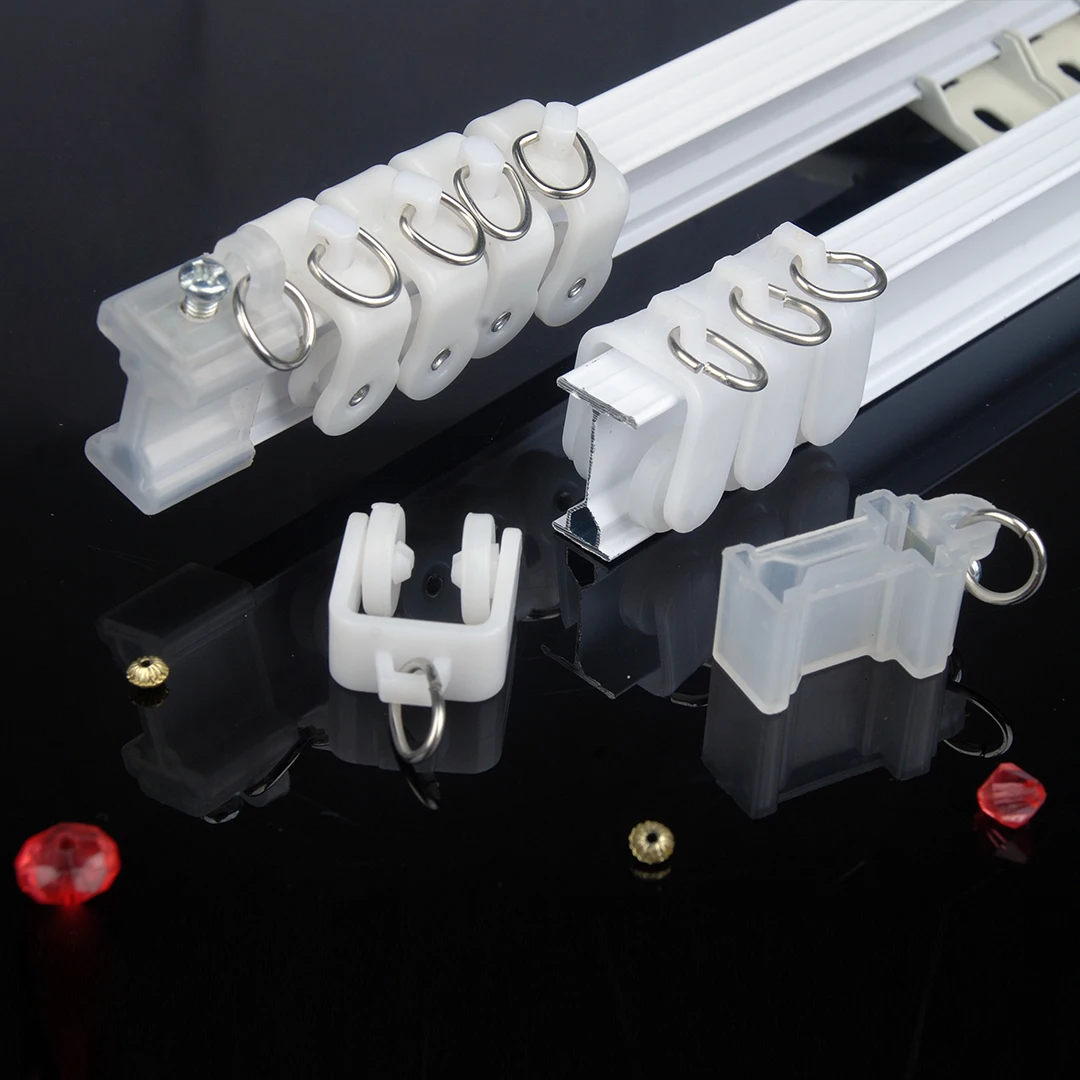 Bendable fold aluminum curtain rod rail hospital window ceiling top mount curtain track railway track hidden curtain rail