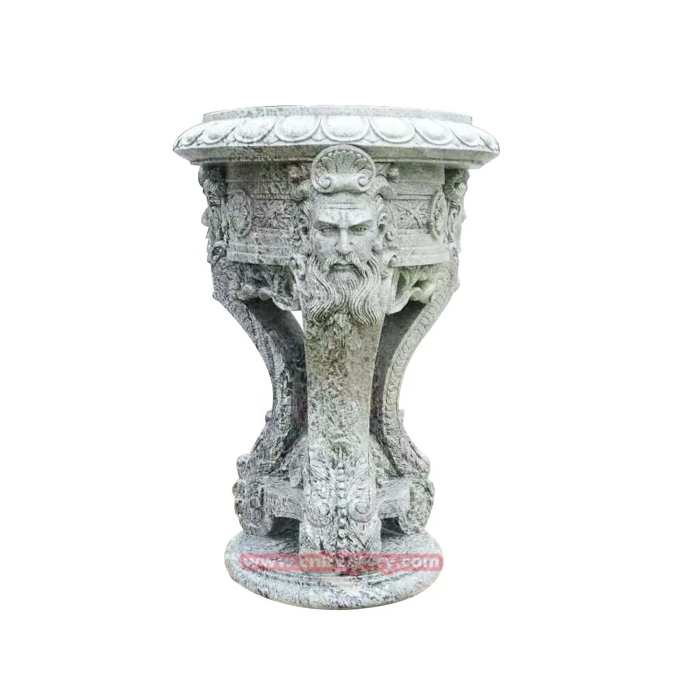 Outdoor Street Landscape Design garden Public decoration art sculpture Marble boy statue stone Flower Pot