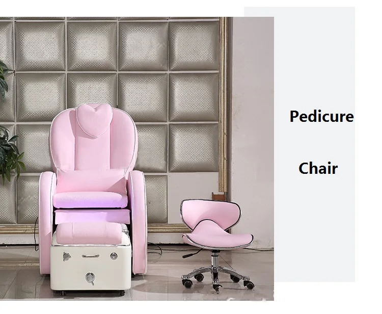 Розовый маникюрный салон педикюр спа кресло с функцией массажа