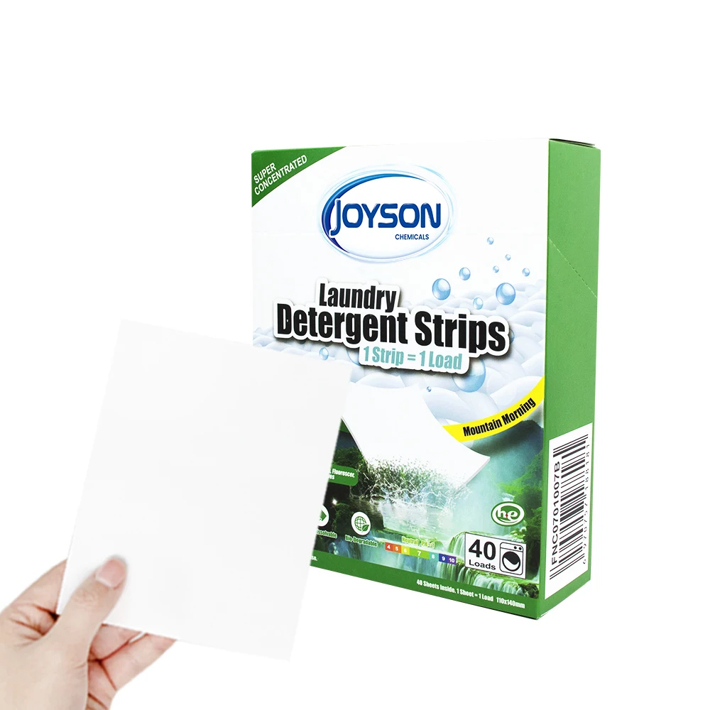 Biodegradable Washer Soap Strips Laundry Strip Detergent Sheet Laundry Detergent sheet