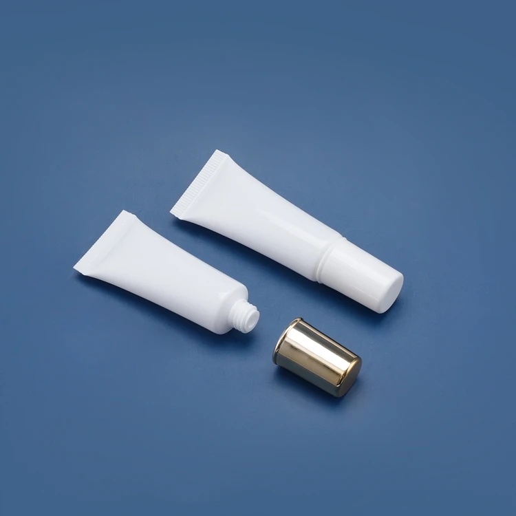 20ml Refillable Cute Sample Clear Printed White Plastic Tube Cosmetic Packaging Eco Friendly Foam Cosmetic Tube