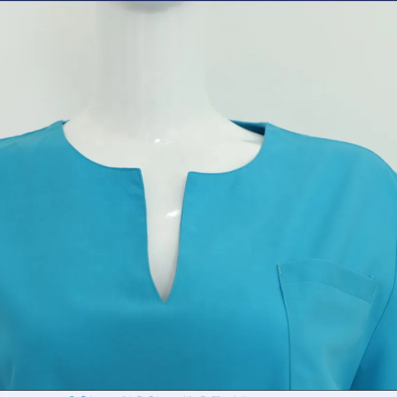 CVC fabric medical scrub suit