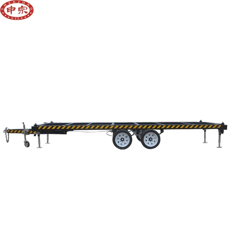 GVM 3500kgs 20ft container trailer mobile house chassis trailer