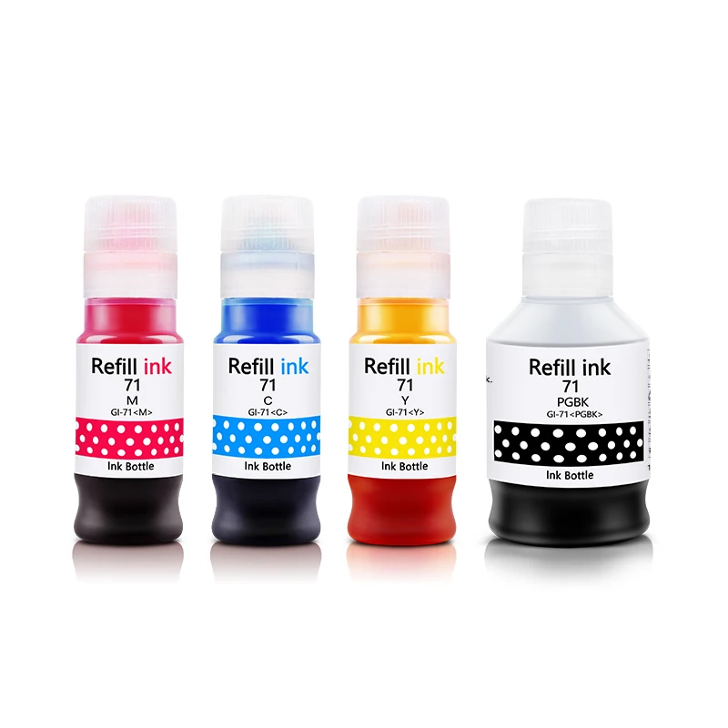 Ocbestjet 71 GI-71 High Quality Refill Dye Ink For Canon G1020 G2020 G3020 G3060 G1220 G2260 Printers