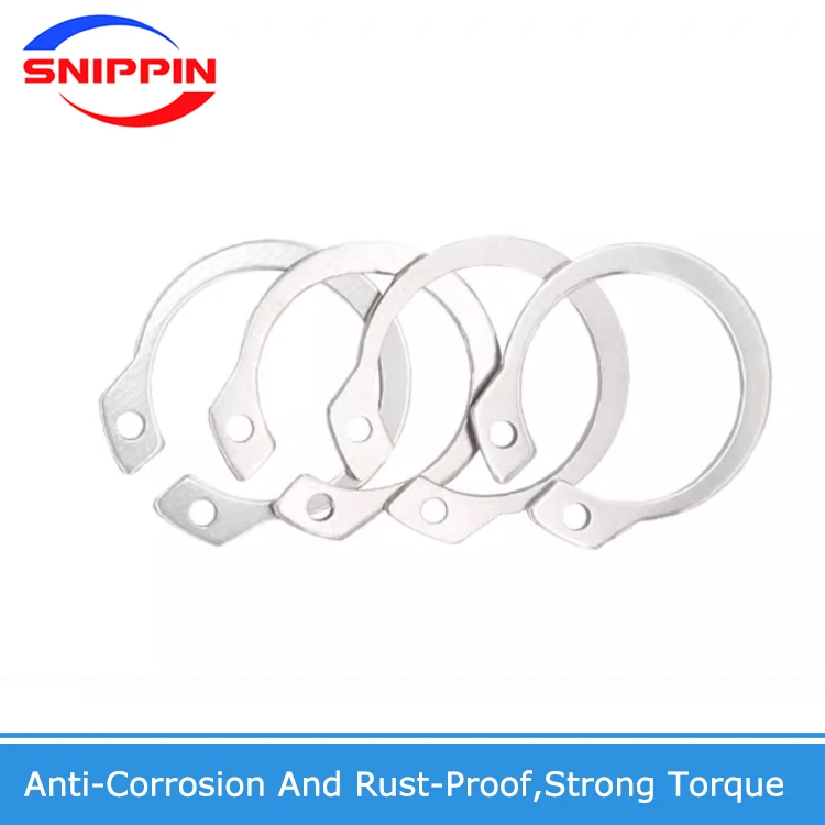 GB894.1 304 Stainless Steel Elastic Retaining Ring For Axis M5 M6 M7 M8 M9 M10 M11 M12 M13 M14-M160 External Snap Washer Circlip