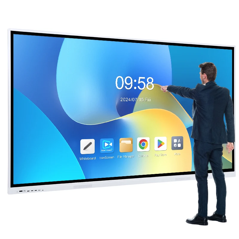 55 65 75 86 98 105 110 Inch LCD Interactive Screen Interactive Whiteboard digital Smart Board interact Flat Panel