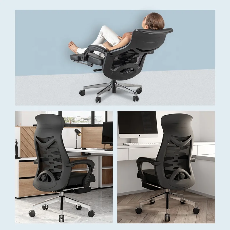 office chair Wesome manager executive office furniture ergonomic chair fabric mesh chair with foot rest