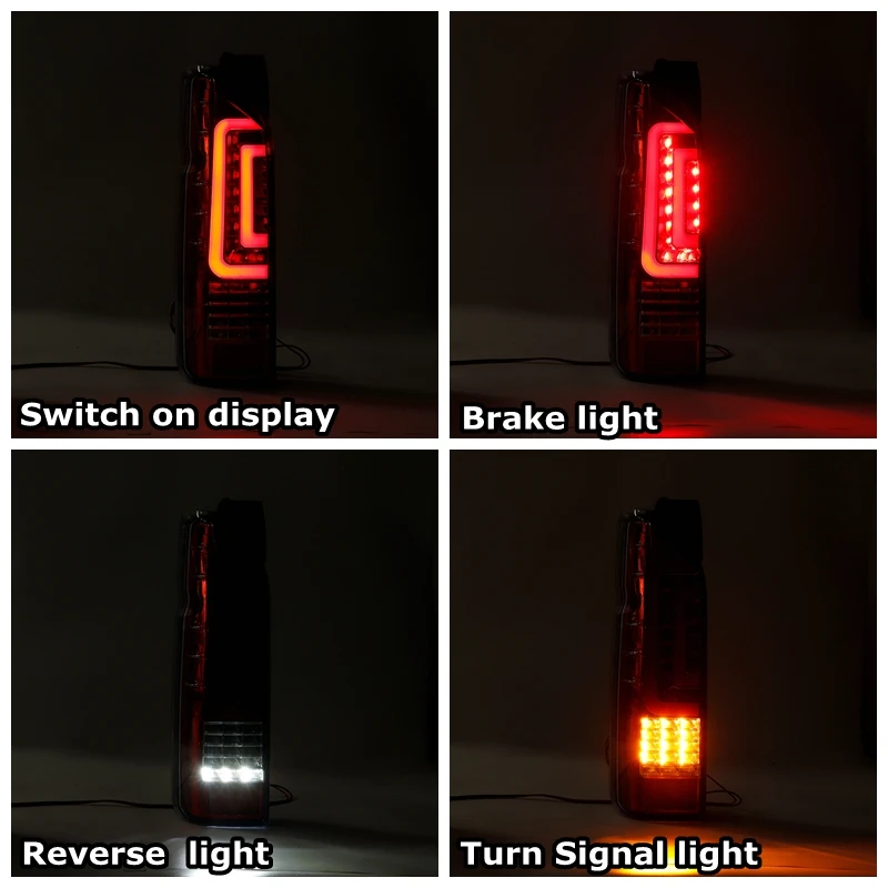 Car LED Tail Light Taillight For Toyota  Hiace 2005 -  2018 Rear Fog Lamp  Brake Light  Reverse  Dynamic Turn Signal