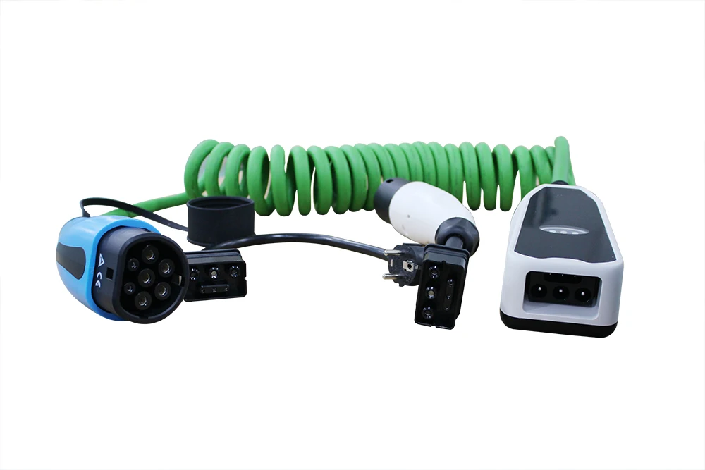 Duosida TUV 16A EV автомобильное зарядное устройство тип 2 iec 61851 портативное с разъемом Schuko