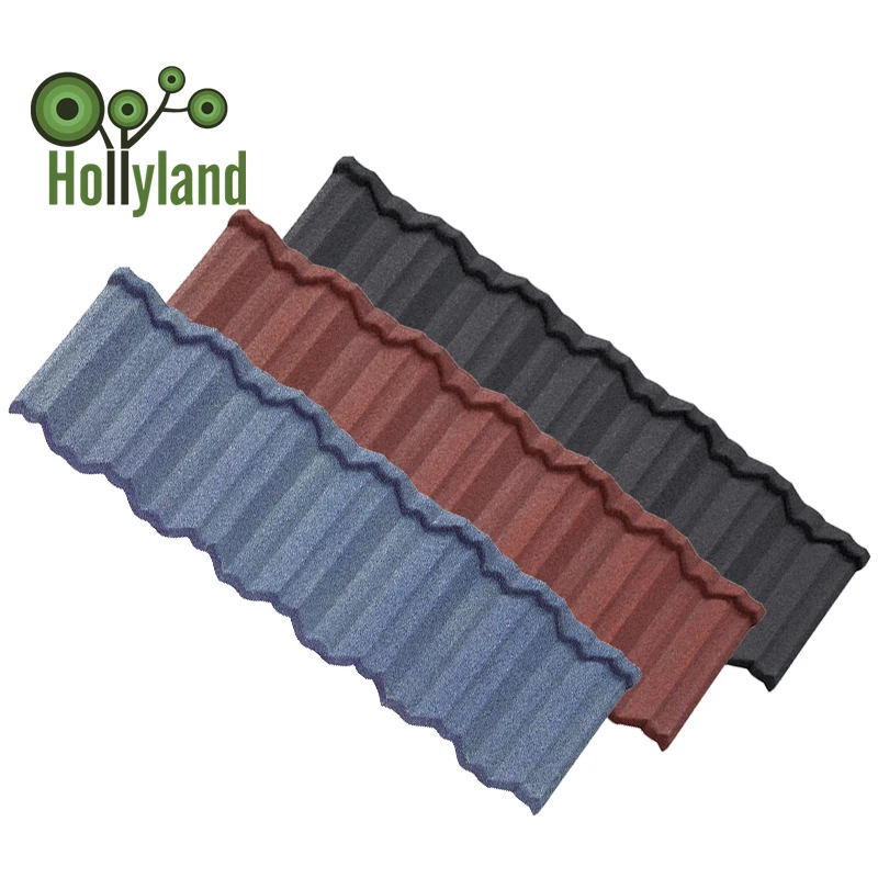 China Roofing Tile Roofing Sheet Interlocking Stone Coated Metal Roof Tile Price