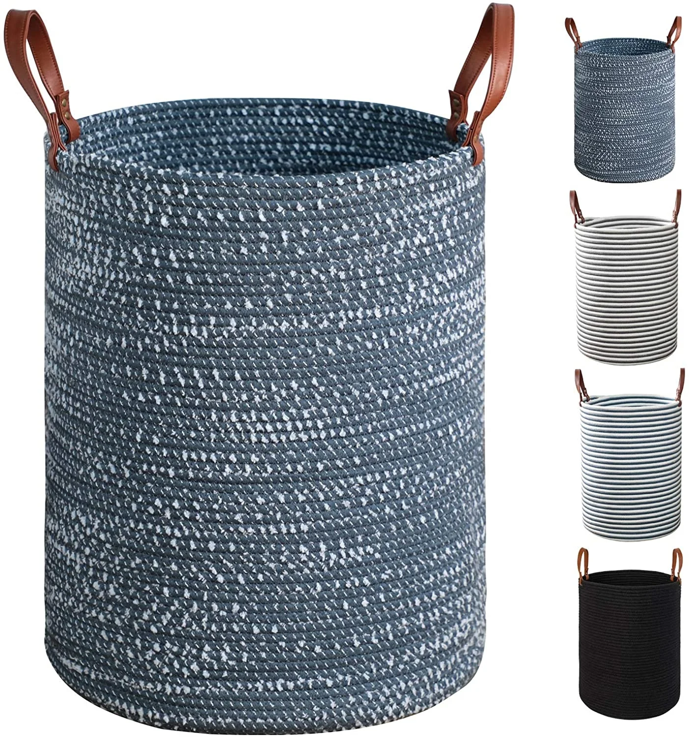 cotton woven felt laundry kids toy small basket  folding grand panier de rangement tissu wholesale baby storage