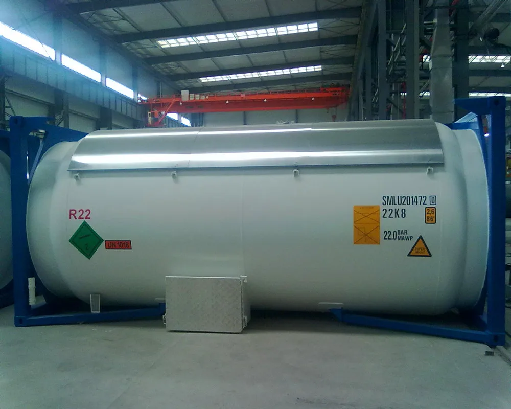 20FT ISO Cryogenic ISO Tank Container for Dichlorodifluoromethane/ Freon / R22