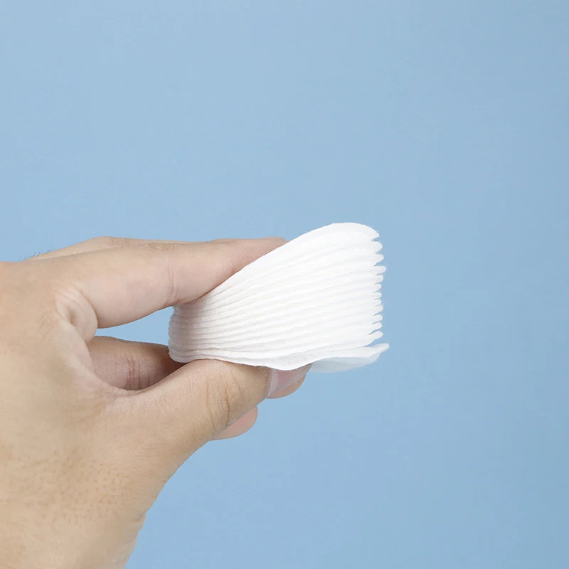 Manufacturer supply natural disposable eco-friendly cosmetic cleansing round cotton pad
