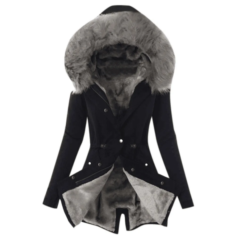 2022 fashion thick parka abrigos para mujer ladies female clothes Cotton-paddedlong woman winter jacket  thicken coat