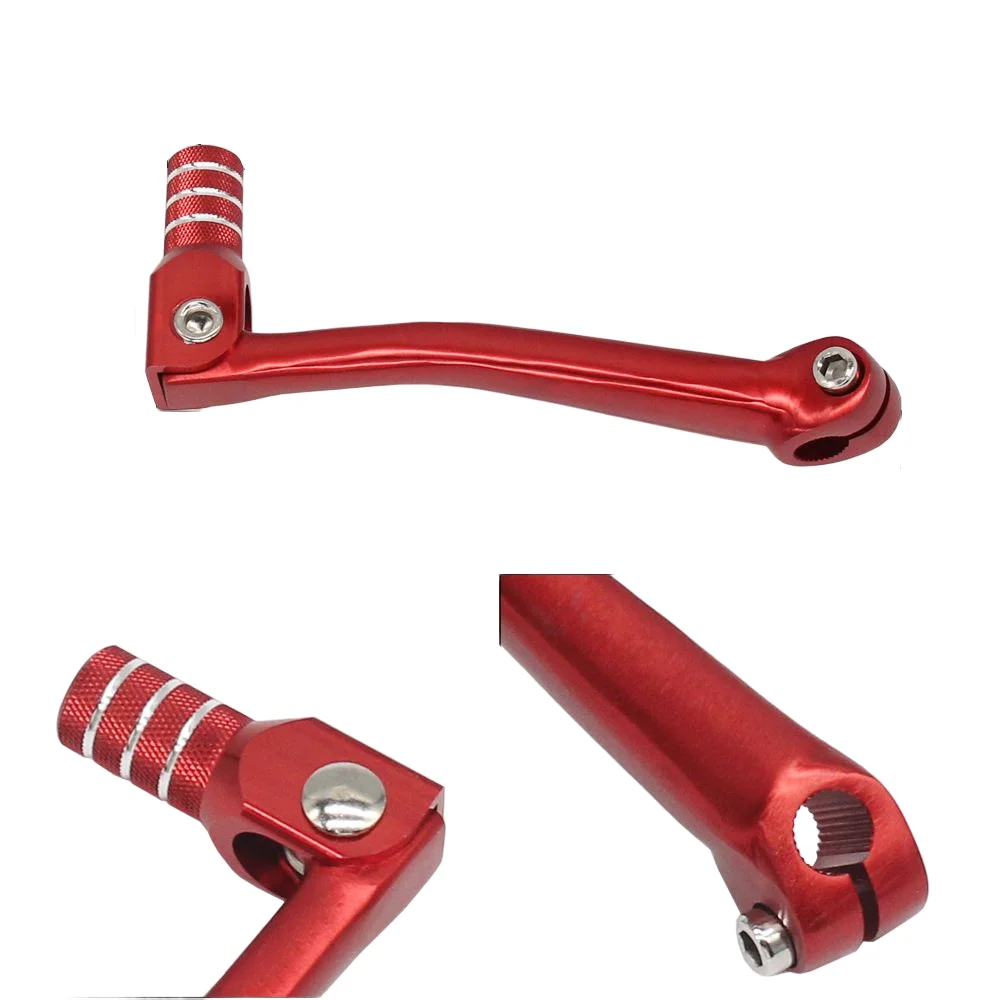 Wholesale factory price custom forging motorcycle shift lever die casting PVD color plating aluminium motorbike shift lever