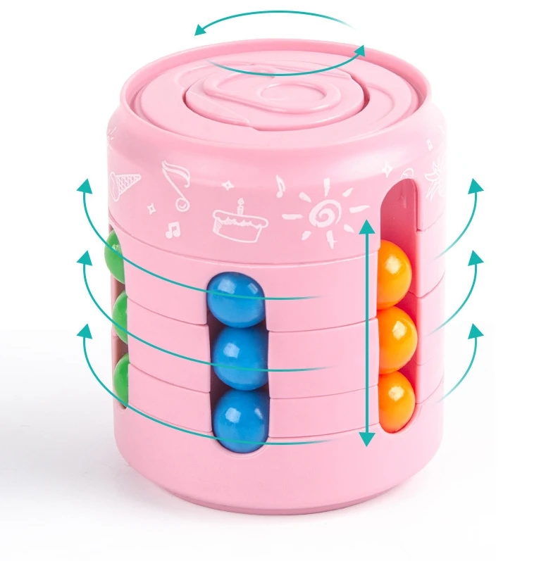 new product ideas 2022 Decompression Rotating Magic Bean Cube, Fidget Toys Spinning Magic Bean Game other novelty & gag toys