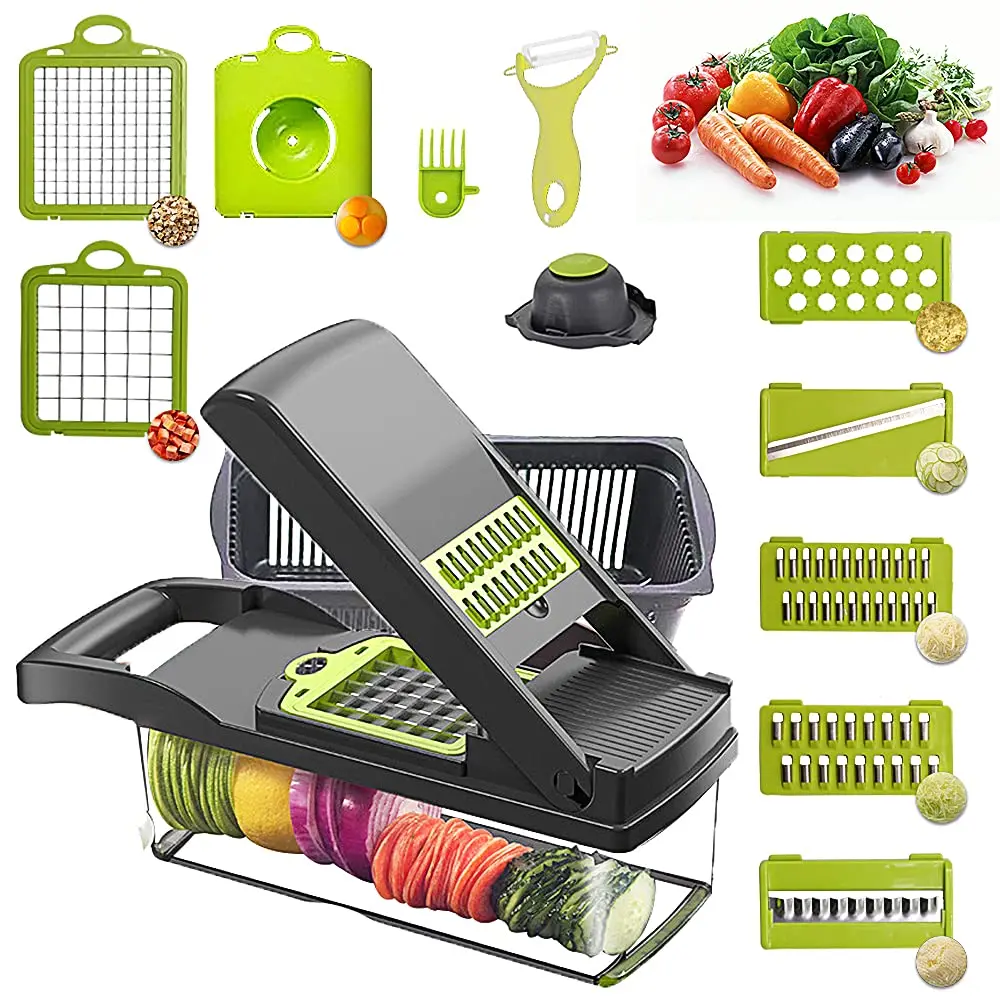 Kitchen Multi Manual Fruit Vegetable Cutter Chopper Dicer Veggie Slicer Vegetable Chopper
