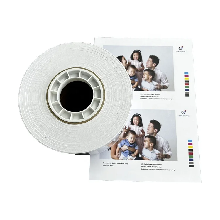Professional High Quality Minilab Glossy Photo Paper 260gsm Fujifilm Dx100 Printer