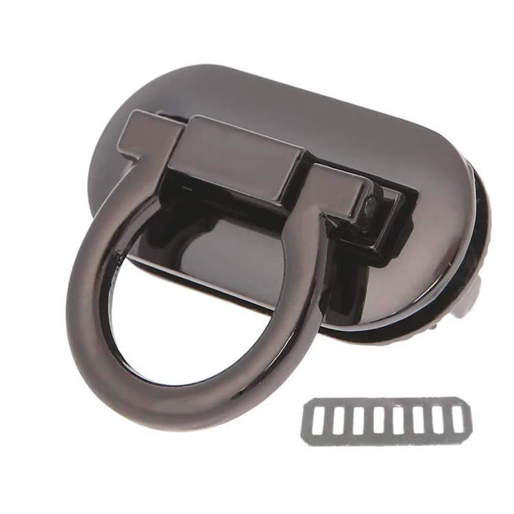 Factory supply zinc alloy metal accessories twist lock for leather bags