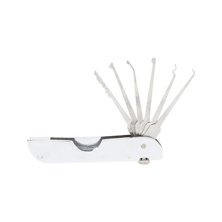 Инструмент из нержавеющей стали 6 в 1 складной нож набор отмычек для дверного замка быстрое открытие слесарные инструменты слесарный инструмент открывания