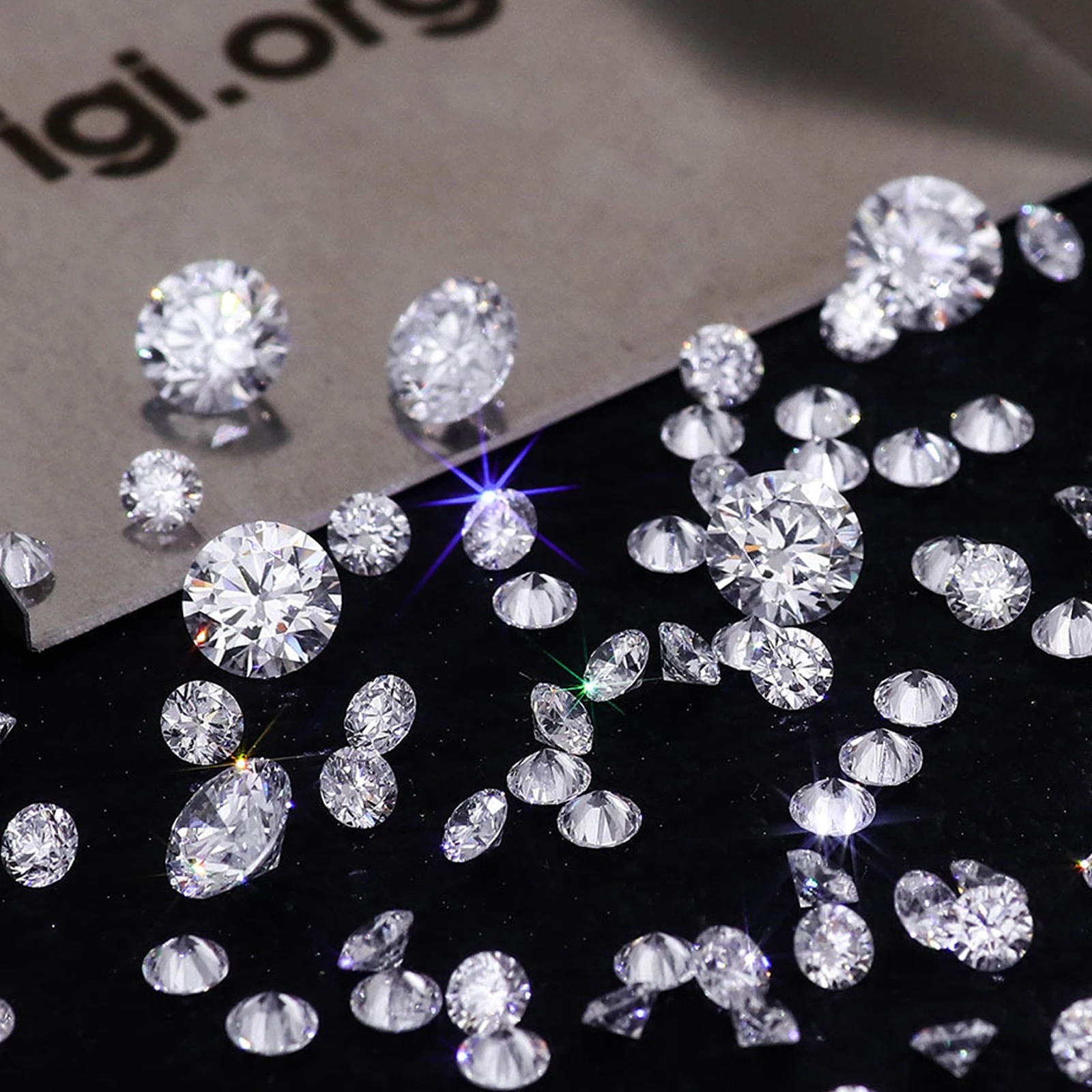 Luster Wholesale Factory Big Size Lab Grown Diamond 1.5-1.99 Carat CVD HPHT Round Cut D VS1 Loose Diamond For Jewelry Making