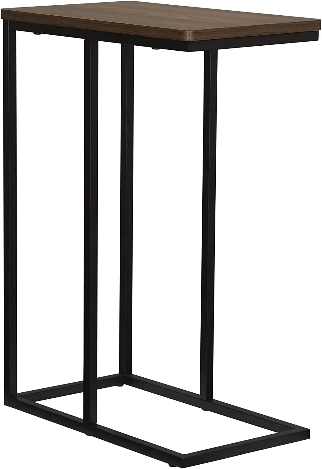 Household Essentials Walnut Industrial Narrow End Table Wholesale Custom Design Narrow Side End Table Sofa Thin Slim Lamp Table