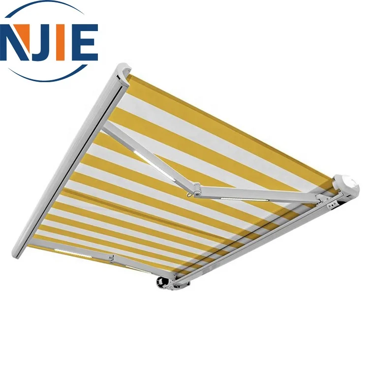 High quality retractable aluminum outdoor canopy balcony awning design with metal brackets for awning