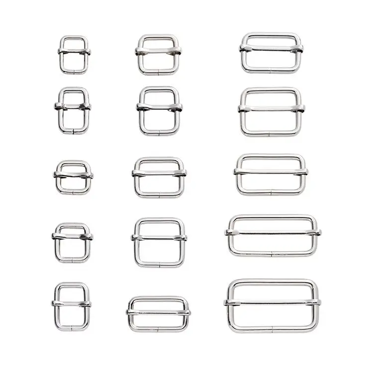 Wholesale Webbing Slid Buckle 12-50mm Adjustable Strap Buckle Handbag Accessories Roller Buckle Slider