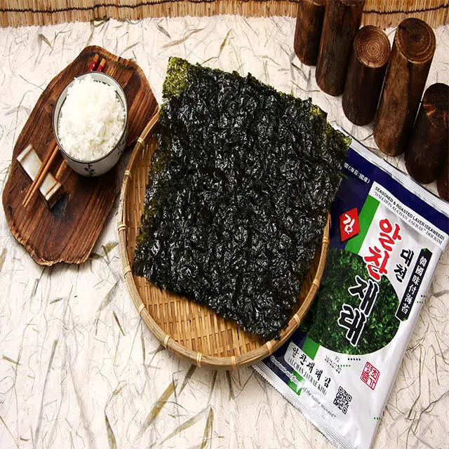 Korean traditional seaweed Al Chan Jaerae Kimbab Seaweed Everyone Likes It Use of Side Dishes and Snacks