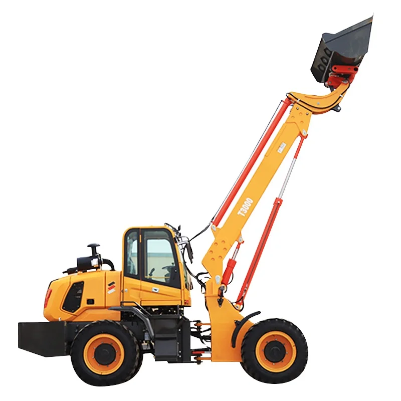 Yaweh T2500 Hydraulic Off Road Price Telehandler Telescopic Boom Forklift 4x4 All Terrain diesel Loader