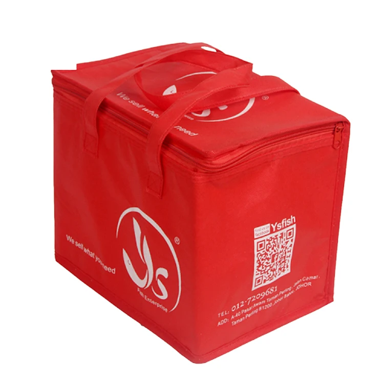 
Top grade superior quality insulated beige shark pattern cooler bag 