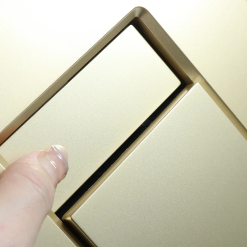 2024 Dual Flush Actuator Plate for Concealed Cisterns Brushed Matt Gold Toilet Flush Plates Flush Buttons