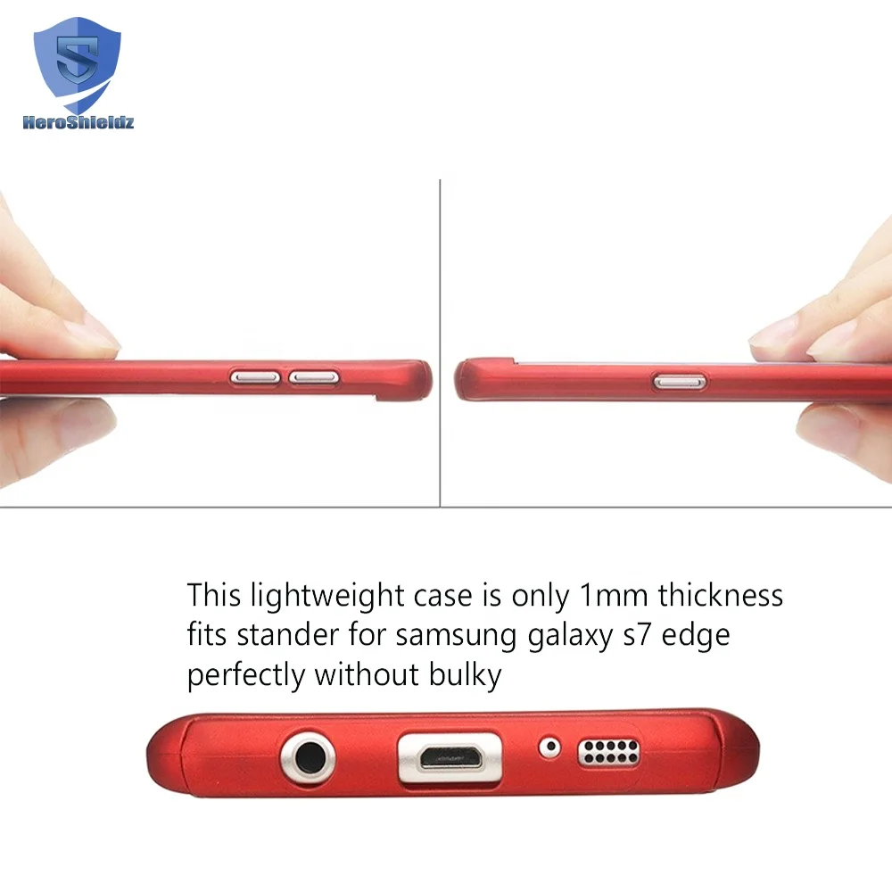Manufacture 360 Degree Case For Samsung Galaxy S7 Edge,Full Body Ultra-thin Matte PC Cell Phone Case 360 With Screen Protector