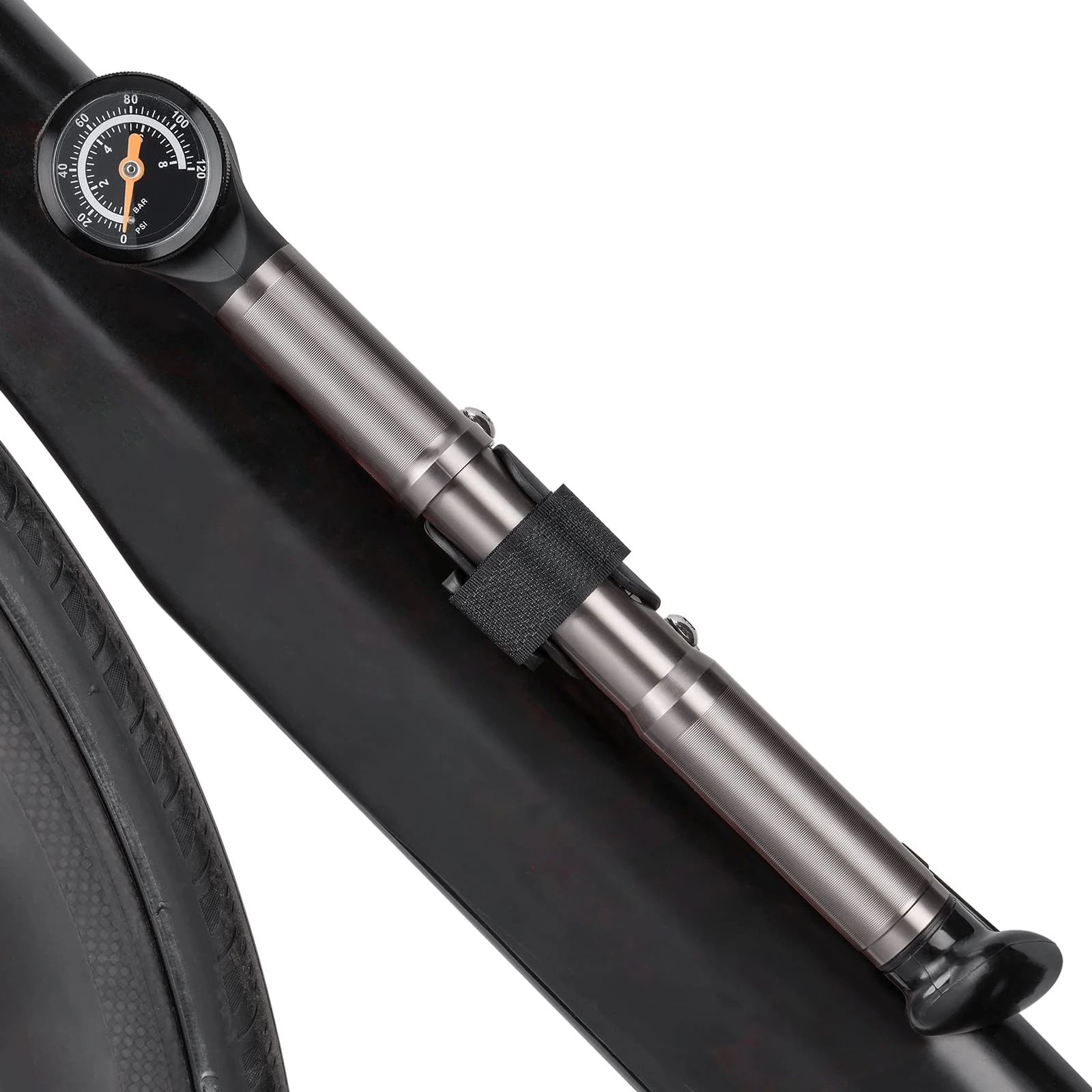 Portable Aluminium Bike Pump Compatible with Presta and Schrader Bicycle Air Hand Pump for Tire Inflation