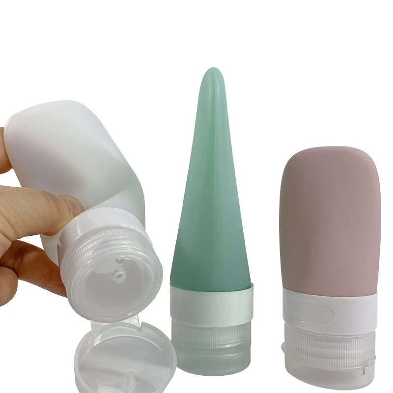 2021 new best hot selling amazon squeezable silicone toiletry bottle silicone shampoo bottle travel bottles silicone