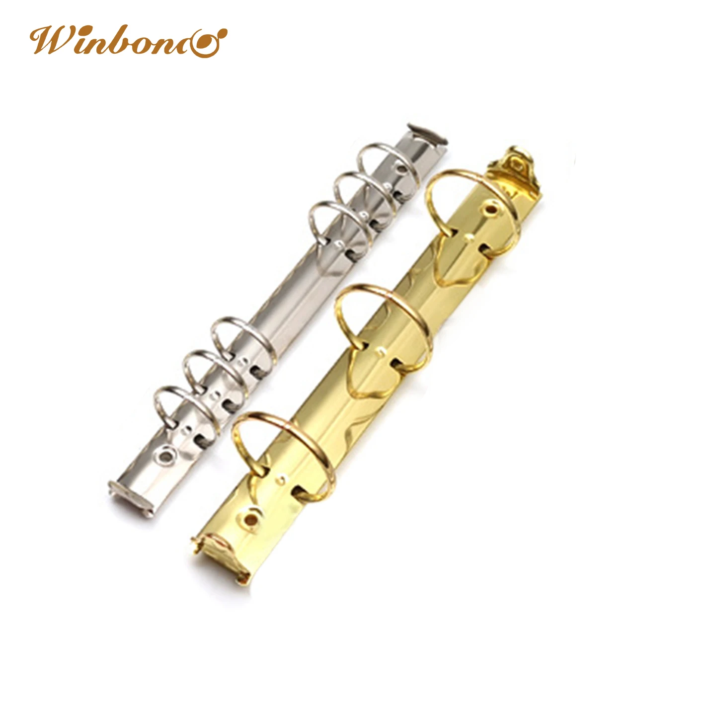 Factory Custom Color 6 Ring Mechanism Stationery Hollow Metal Binder Clips 6 Ring Binder Clip