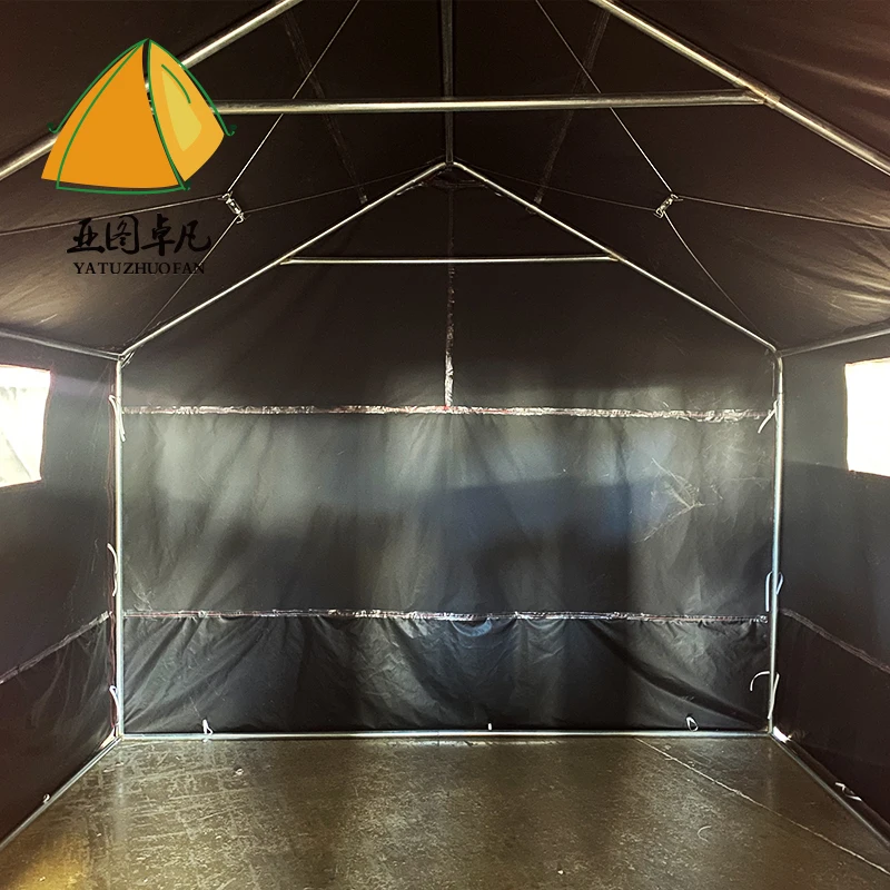 Heavy duty canvas tent green color big space canvas tent house factory price canvas tent waterproof