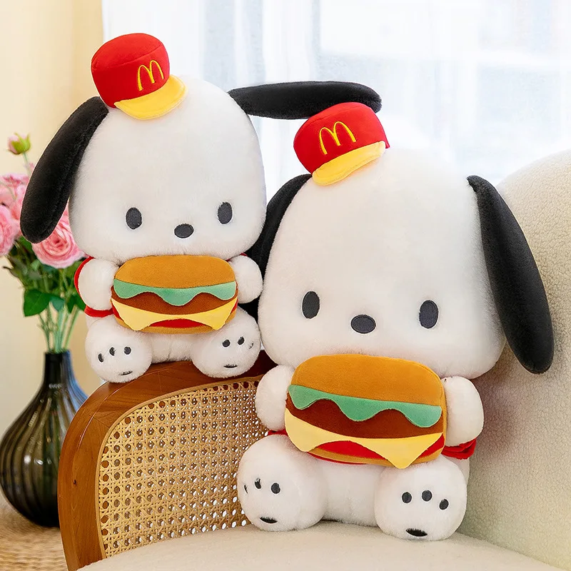New Hamburger Dog Plush Toy Doll Doll Girl Gift Pillow Cloth Doll Wholesale