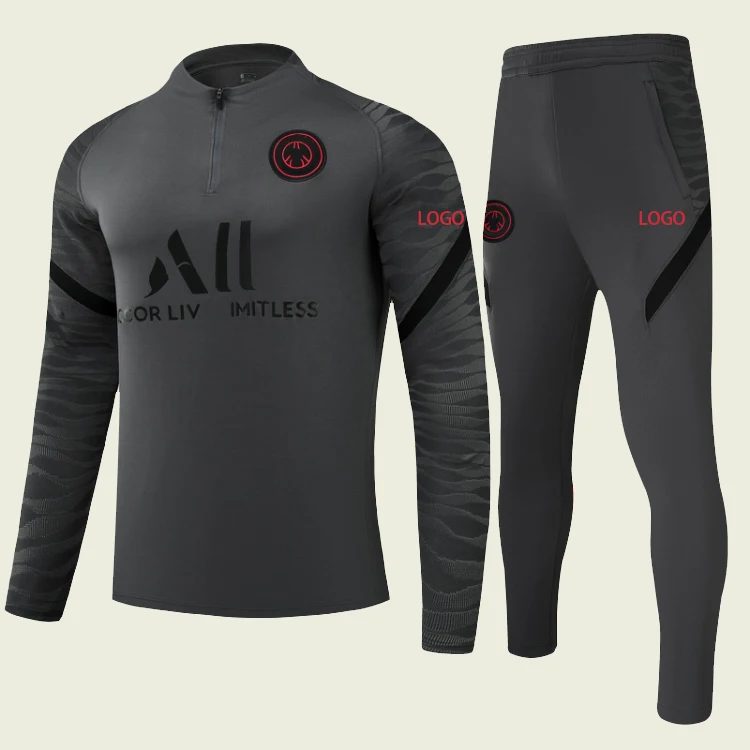 Men soccer training suit wholesale 2022 football tracksuit running warm up