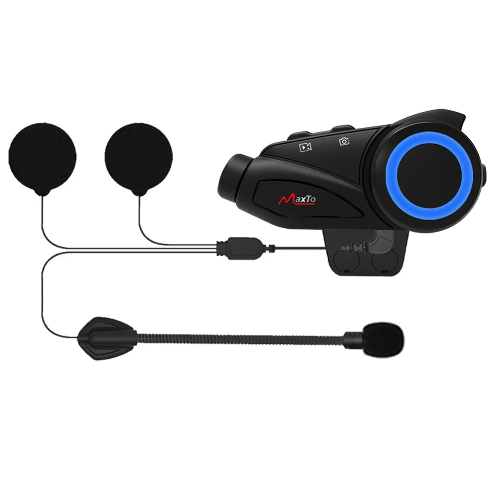 Bluetooth-гарнитура MaxTo M3 для мотоциклетного шлема, хорошее качество