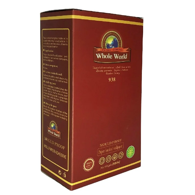 Заводская цена 180 г упаковка обои клей Порошковые обои клейкие обои паста