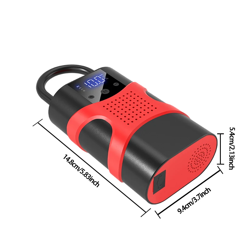4 In 1 Car Jump Starter With Air Compressor LED Screen 8000mAh Portable Booster Charger 6000A Powerful Car Battery Starting