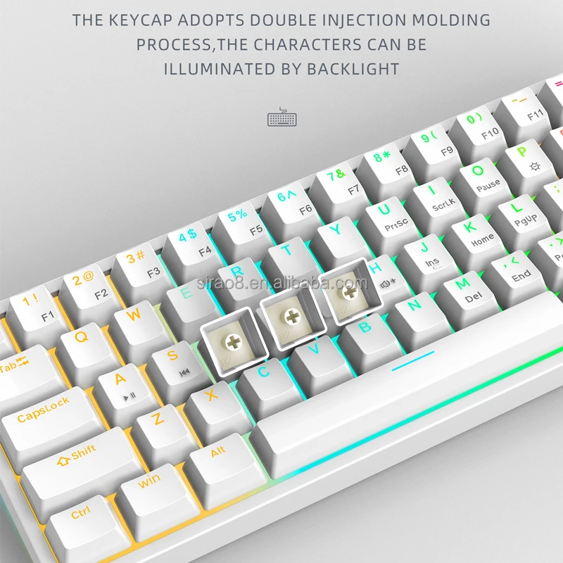 Игровая механическая клавиатура с подсветкой 61 TYPE-C