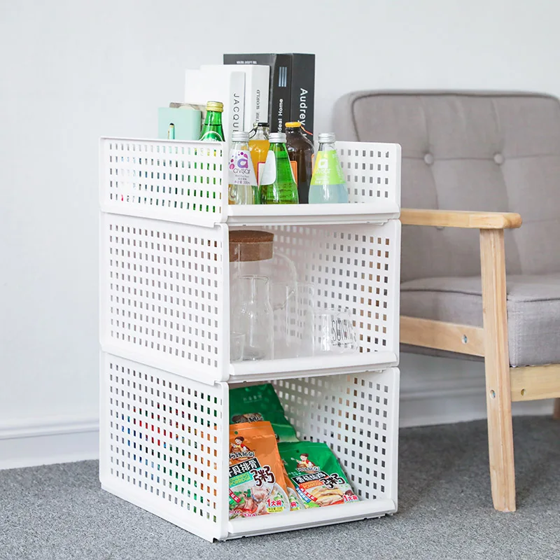 
Foldable Plastic Storage Rack Kitchen Shelves for Kitchen and Toilet Bathroom 